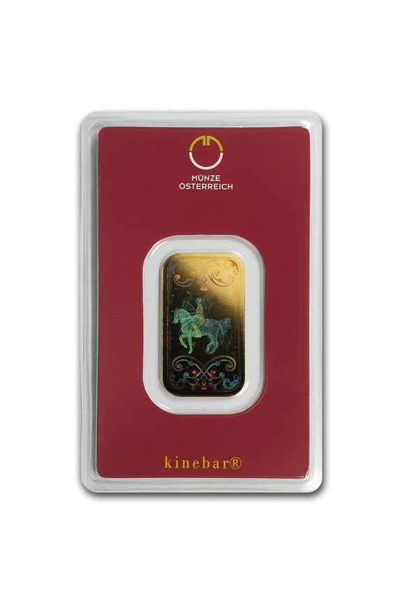 10 gram Gold Bar - Austrian Mint Kinebar Design (In Assay)