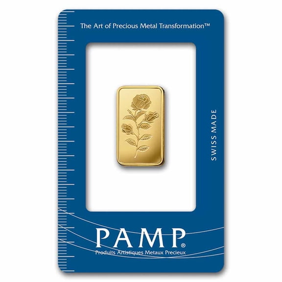 10 gram Gold Bar - PAMP Suisse Rosa (In Assay)