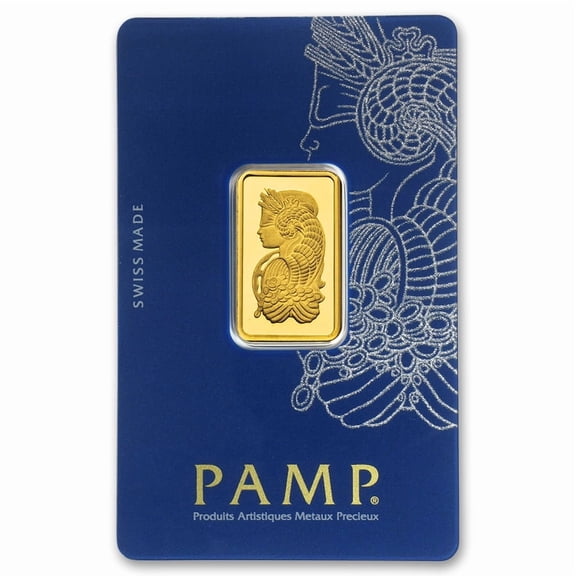 10 gram Gold PAMP Lady Fortuna VERISCAN Bar w/ Assay