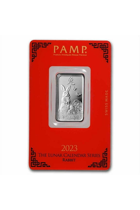 10 gram Silver Bar - PAMP Suisse (Year of the Rabbit)