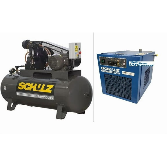 10 hP AIR COMPRESSOR 3 PHASE WITH 35-44 CFM AIR DRYER 932.9327-0