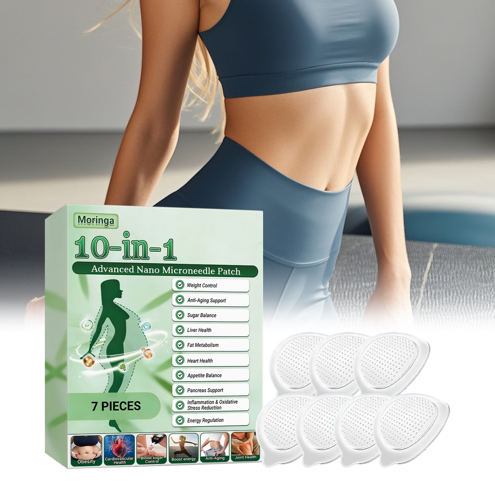 Cre Patch 10-in-1 Advanced Nano Microdarts Patch, 2026 New Natural Skin Care ...