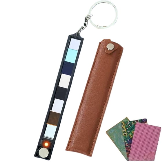 10-in-1 Board Game Integrity Detector, Robust Optical Lens Filter Card Inspector, Sturdy Resilient Mahjong Magnetic Telemetry Tester with 3 Testing Samples
