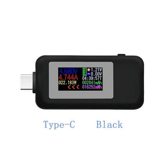 10 in 1 DC Type-C USB Tester Current 4-30V Voltage Meter Timing Ammeter Digital Monitor Cut-off Power Indicator Bank Charger ,Live Data