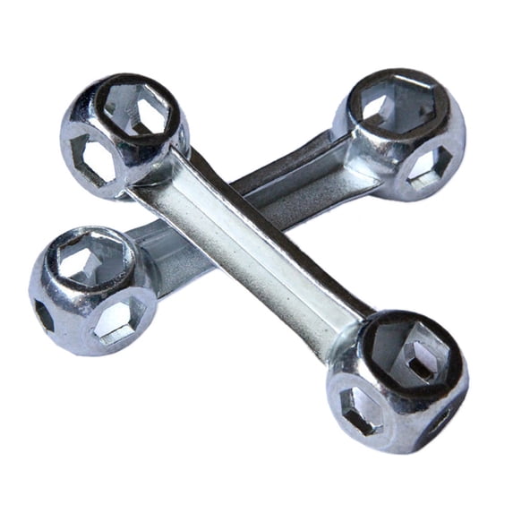 10-in-1 Dog Bone Bicycle Hex Wrench Multi-Functional 0.24-0.6in Steel ...