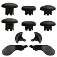 thumbnail image 1 of 10-in-1 Metal Thumbsticks Replacement for PS5 Dualsense Edge Controller,4 Metallic Back Paddles Triggers Buttons Repair Parts for PS5 Edge Controller with 6 Analog Joysticks(Black), 1 of 6
