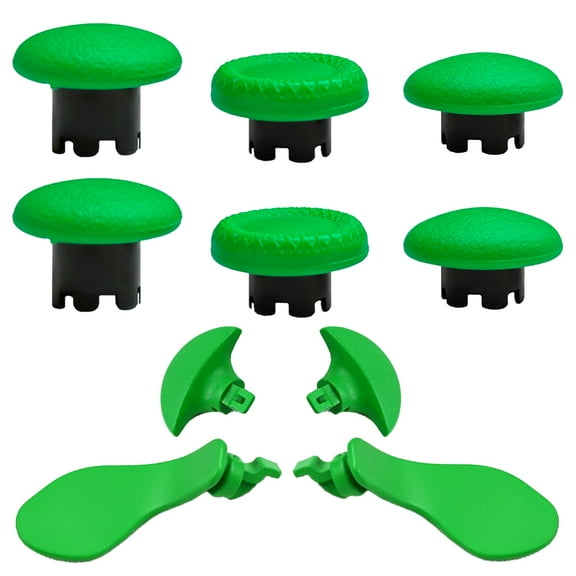 10-in-1 Metal Thumbsticks Replacement for PS5 Dualsense Edge Controller,4 Metallic Back Paddles Triggers Buttons Repair Parts for PS5 Edge Controller with 6 Analog Joysticks(Black)
