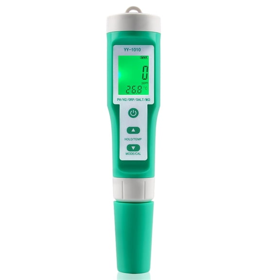 10 in 1 PH/EC/TDS/ORP/H2/Fertile/Salinity/S.G./Resistivity/Temp Water Quality Meter Digital Multifunction Tester For Aquariums ,Multifunctional