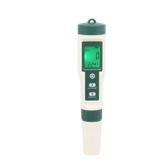 10 in 1 PH/TDS/EC/SALT/TEMP/S.G/ORP/H2/Fertile/Resistivity Water Quality Monitor Tester for Pools, Drinking Water, Aquariums ,Multifunctional