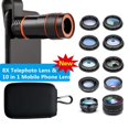 10 in 1 Phone camera Lens Kit Fisheye Wide Angle macro Lens CPL Filter