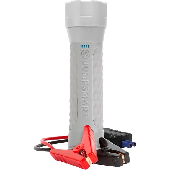 10-in-1 Portable Vehicle Jump Starter, Flashlight, Power Bank & More (Dove Gray)