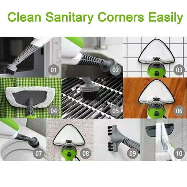 10in1 Steam Mop Efficient Floor Steamer for Hardwood, Tile, Carpet