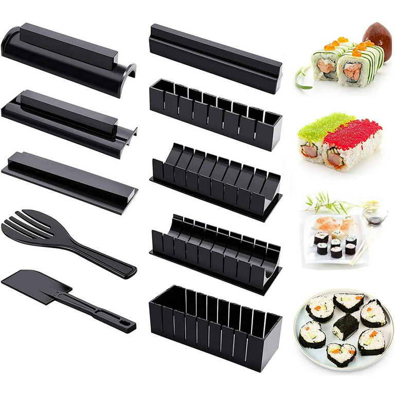 10 in 1 Sushi Making Kit, DIY Sushi Maker Set with Rice Roll Mold for  Rolling Sushi, Home Kitchen Sushi Tool for Beginners 