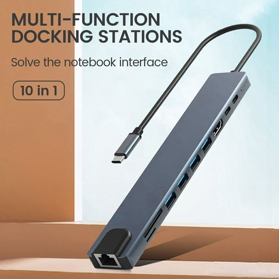 10 in 1 USB C Docking Station USB HUB Type C Splitter