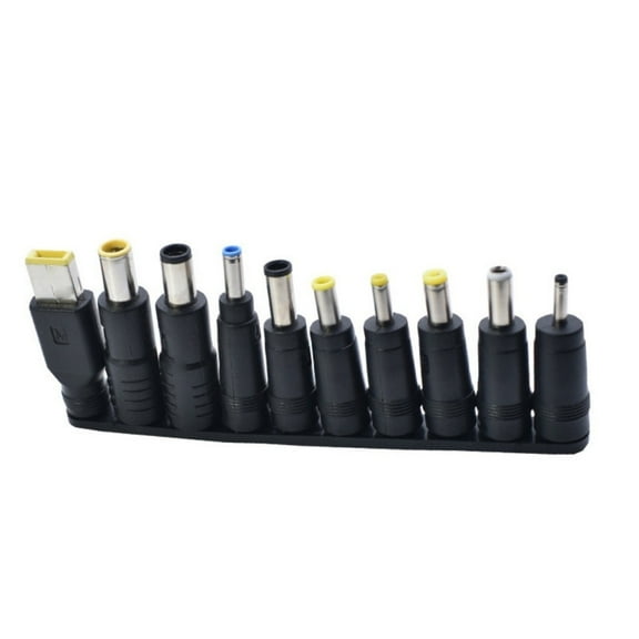 10 in 1 Universal DC5521 Power Adapter Connector Tips for Laptops with 5.5x2.1mm Female to Male Plugs