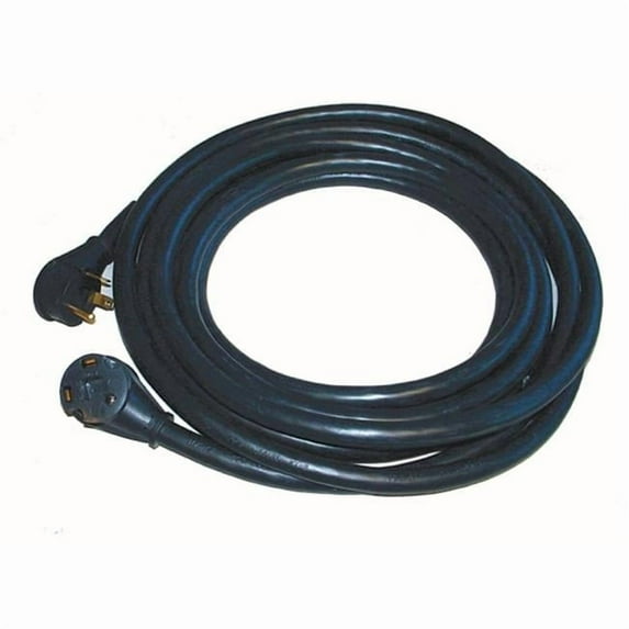 10 in. 30A Extension Cord - Black
