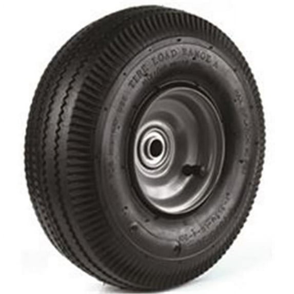 10 in. 410-350-4 Pneumatic Wheel with Sawtooth Tread Tire