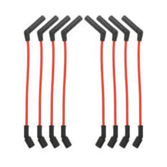 10 in. & 8 mm Spark Plug Wire Set with 135 deg Plug Boots for LS Truck, Red
