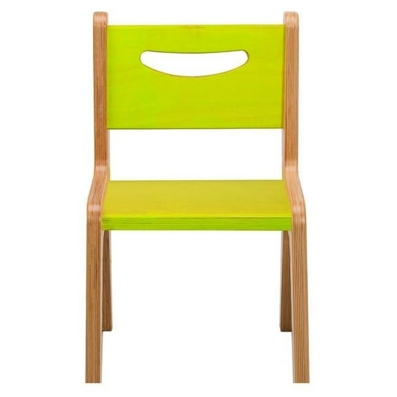 10 in. Birchwood Classroom Chair, Green