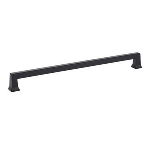 10 in. Center to Center Alexander Cabinet Pull, Flat Black