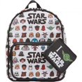 thumbnail image 1 of 10 in.  Character Icons Leather Backpack, Black & White, 1 of 1