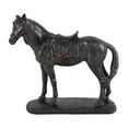 thumbnail image 1 of 10 in. Don Horse Handmade Table Accent Figurine Sculpture, Brown & Black Polyresin, 1 of 1