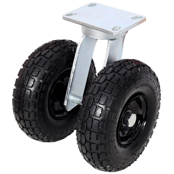 10 in Dual Air Wheels Swivel Caster, 660LBS LOAD CAPACITY