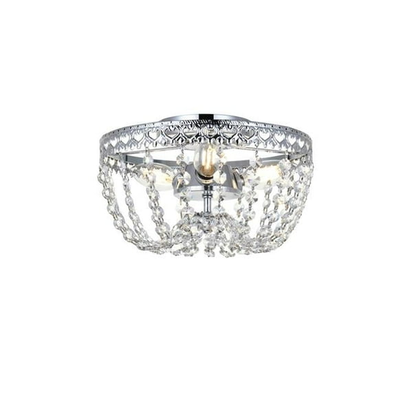 10 in. Kylie Flush Mount in Chrome