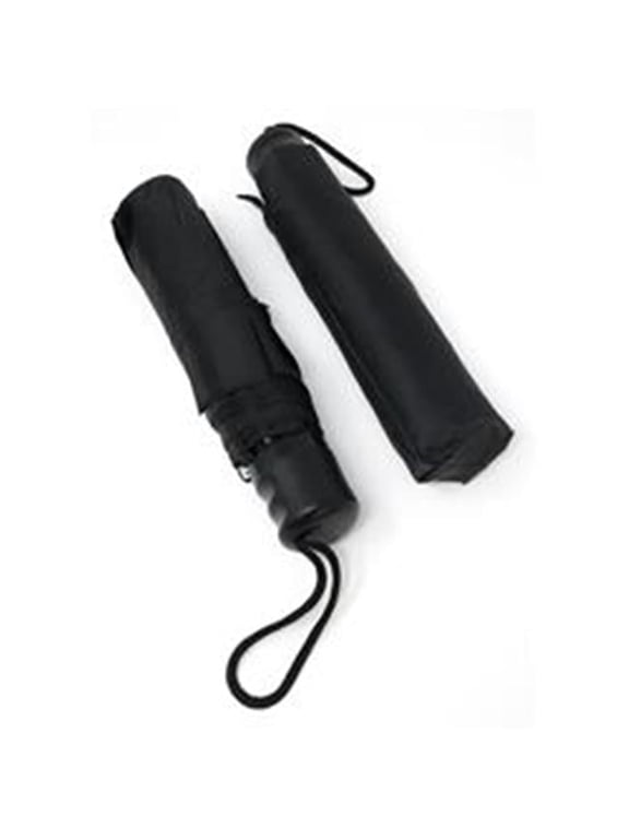 10 in. Mini Compact Foldable Umbrella, Black - 60 Per Pack - Case of 60