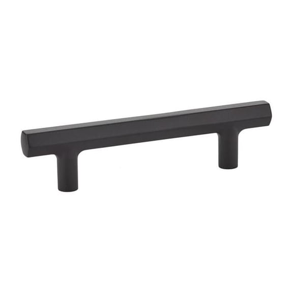 10 in. Mod Hex Center to Center Cabinet Pull, Flat Black