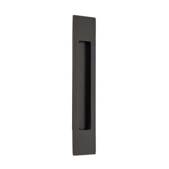 10 in. Modern Rectangular Flush Pull, Oil Rubbed Bronze