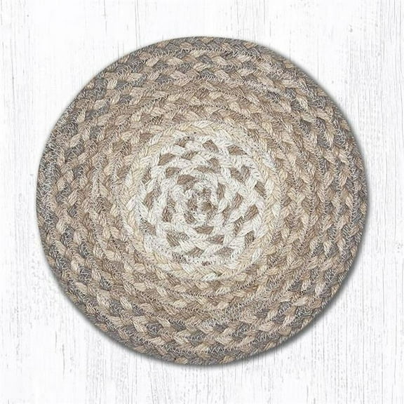 10 in. Natural Round Swatch Rug