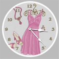 thumbnail image 1 of 10 in. Night on the Town Pink Round Clock, 1 of 1