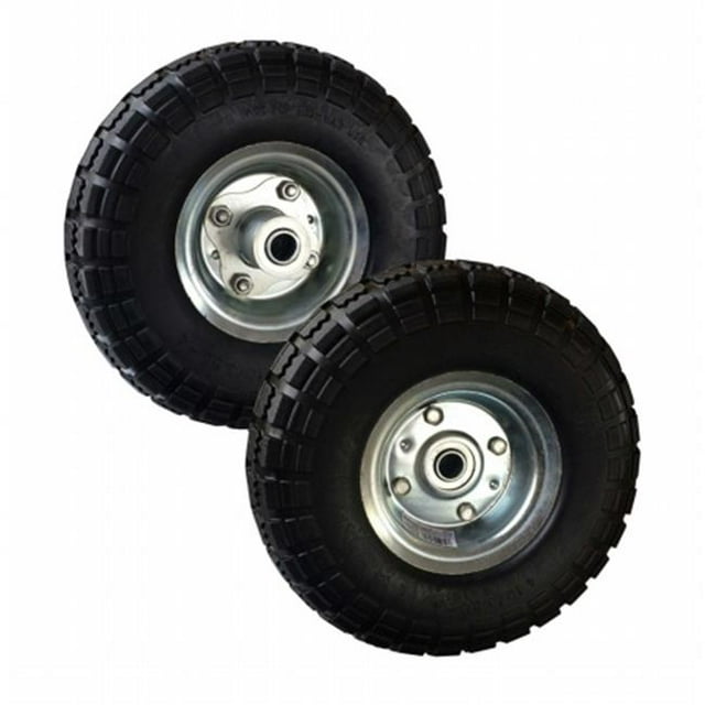 10 in. No Flat Tires, Set of 2