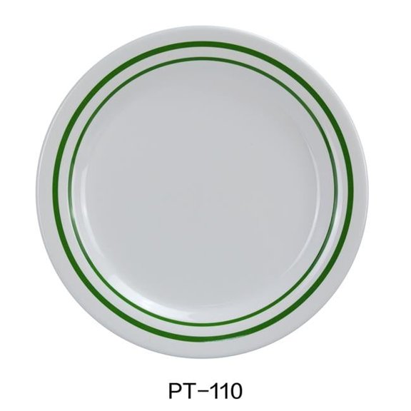 10 in. Pine Tree Round Dinner Plate - Pack of 24