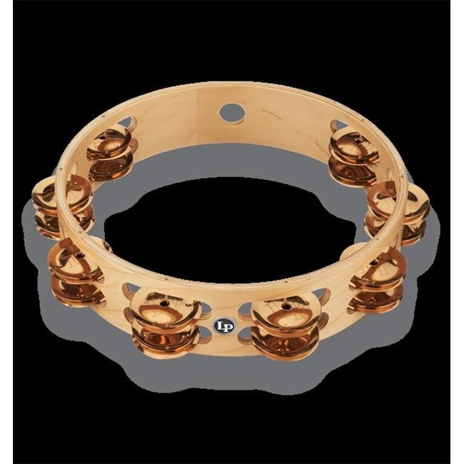10 in. Pro Double Row Tambourine, Bronze