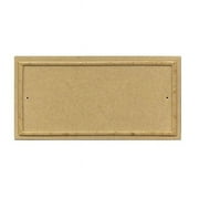 10 in. Ridgestone Rectangle Crushed Stone Do It Yourself Kit Address Plaque in Sandstone Color
