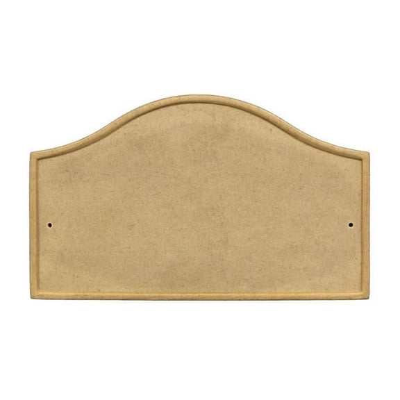 10 in. Ridgestone Serpentine Crushed Stone Do It Yourself Kit Address Plaque in Sandstone Color