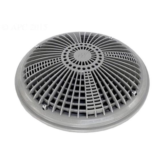 10 in. Round Tru Flo AV Cover & Frame, Gray