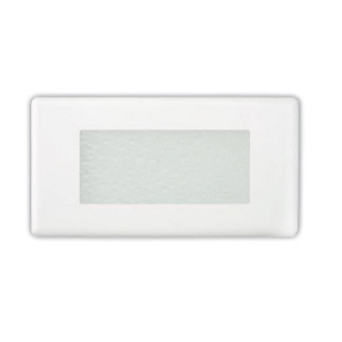 10 in. Textured Frosted Glass Step Light Faceplate Cover