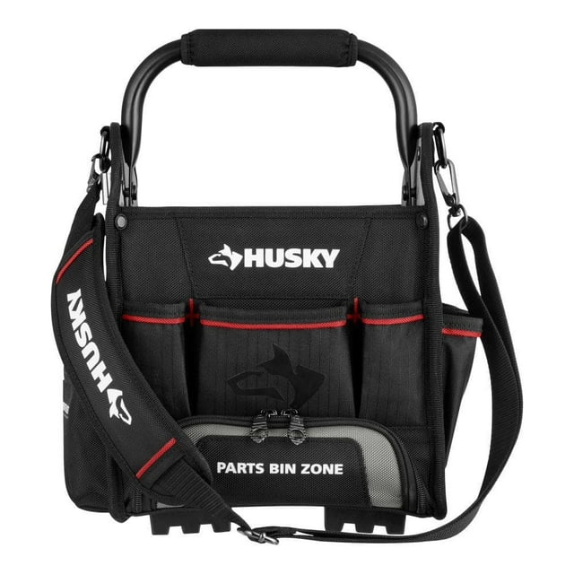 10 in. Tool Tote with Integrated Parts Bin Zone