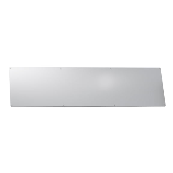 10 in. x 34 in. Stainless Steel Door Kick Plate – 22 Gauge 430 #3 Finish with Mounting Screws