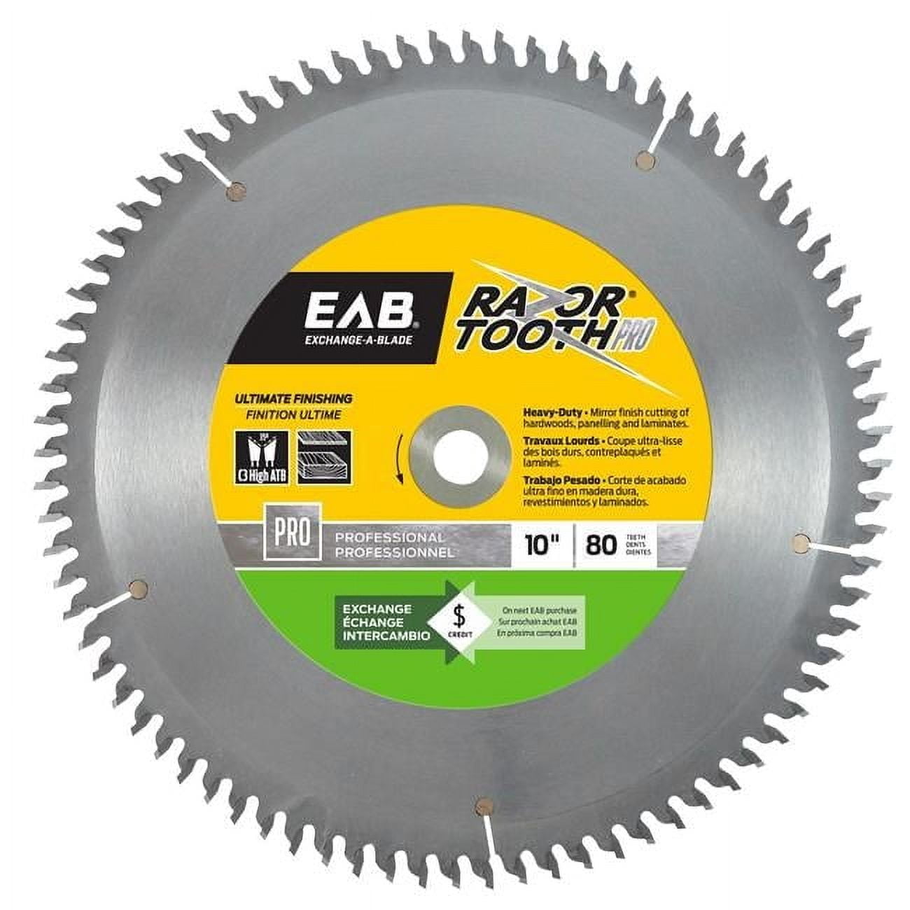 10 in. x 80 Teeth Finishing RazorTooth Professional Recyclable ...