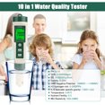 thumbnail image 1 of 10 in1 Digital LCD PH/TDS/EC/ORP/TEMP/SG/Salinity Water Quality Tester Meter Pen, 1 of 8