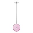 thumbnail image 1 of 10 inch 10W 1 Led Small Pendant-Chrome Finish-Pink Glass Color Bailey Street Home 79-Bel-3366662, 1 of 2