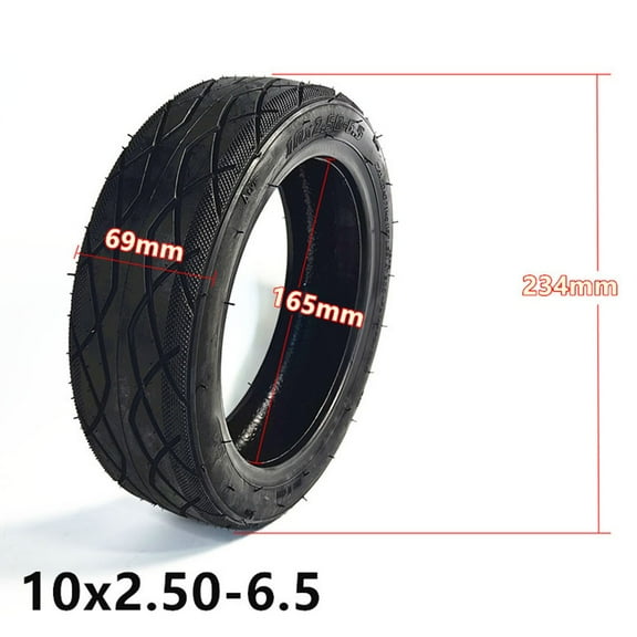 10 inch 10x2.50-6.5 Tubeless Tyre for Ninebot Max G30 Electric Scooter 60/70-6.5