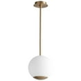 thumbnail image 1 of 10 inch 11W 1 Led Pendant-Aged Brass Finish Bailey Street Home 766-Bel-4236181, 1 of 1