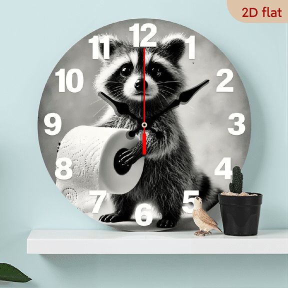A 10-inch 2D flat "Childlike Fishing Boat" themed wooden silent wall clock. It is an excellent choice for Halloween/Easter/Christmas gifts and is suitable for modern home decoration art.