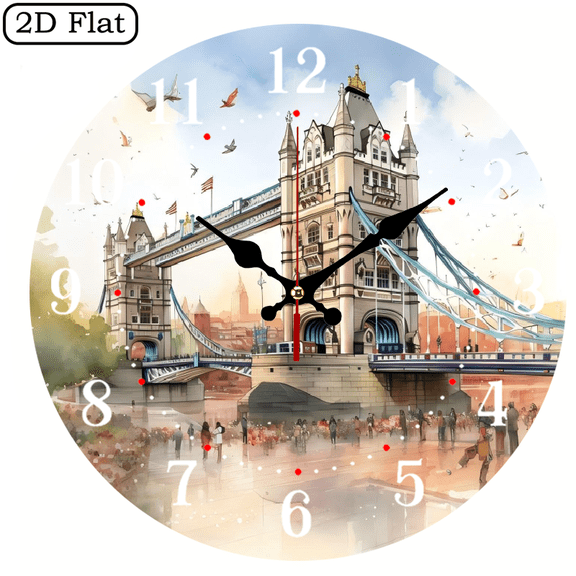 This 10-inch 2D flat "Tower Bridge" model is suitable for use as a decoration in living rooms or bedrooms, and is an ideal choice for Christmas and New Year celebrations.