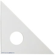 10-inch 45-45-90 Drafting Triangle, Clear Plastic